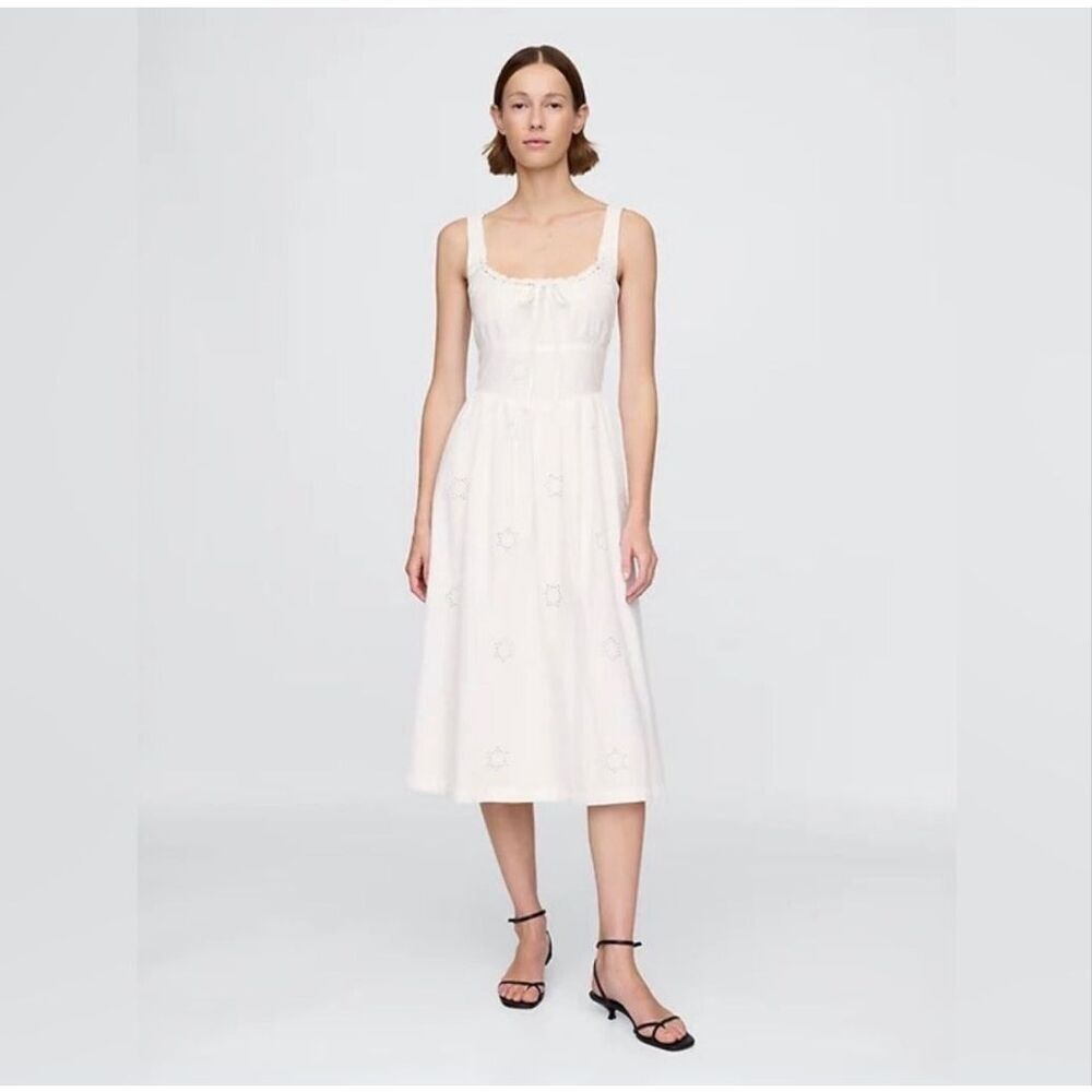 Gap Eyelet Scoop Neck Dress
